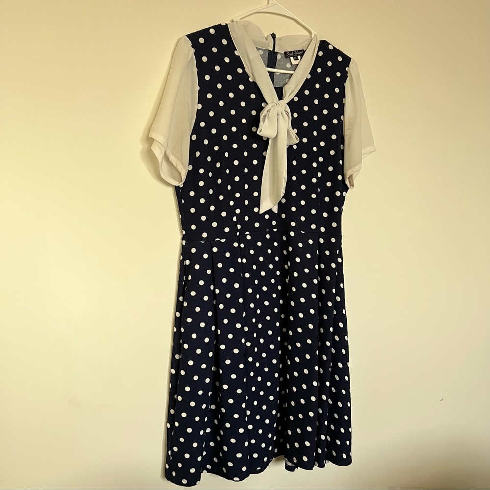 Unique Vintage Smak Parlour Polka Dot Dress